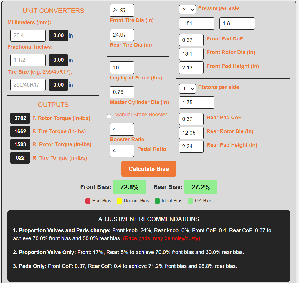 Bias Calculator